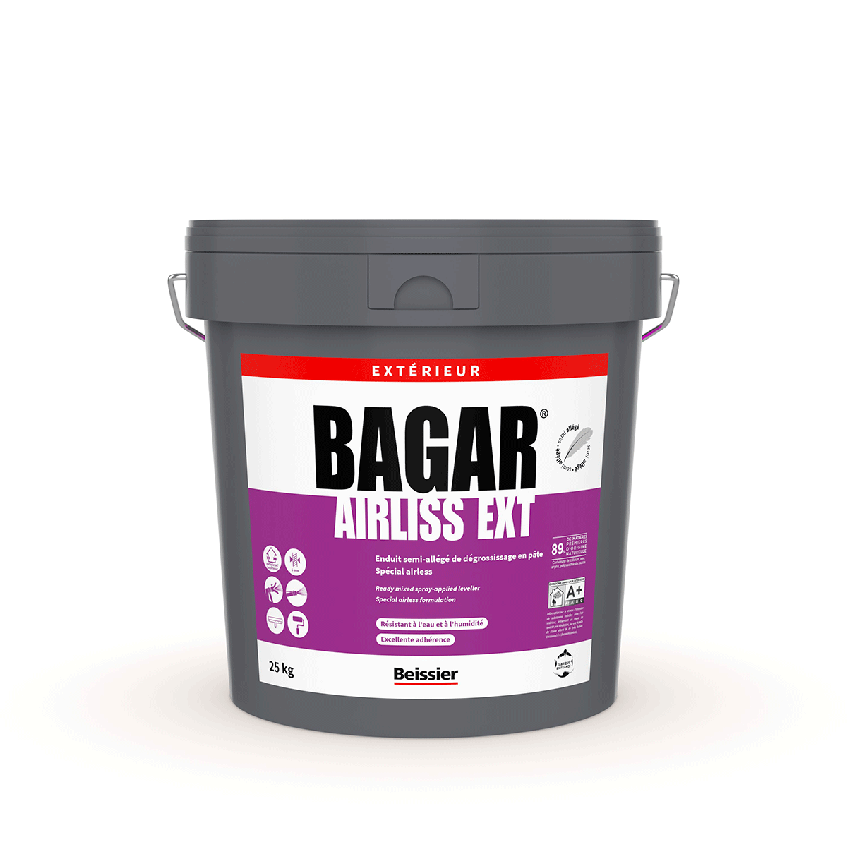 BAGAR Airliss Extérieur Seau 25kg Beissier