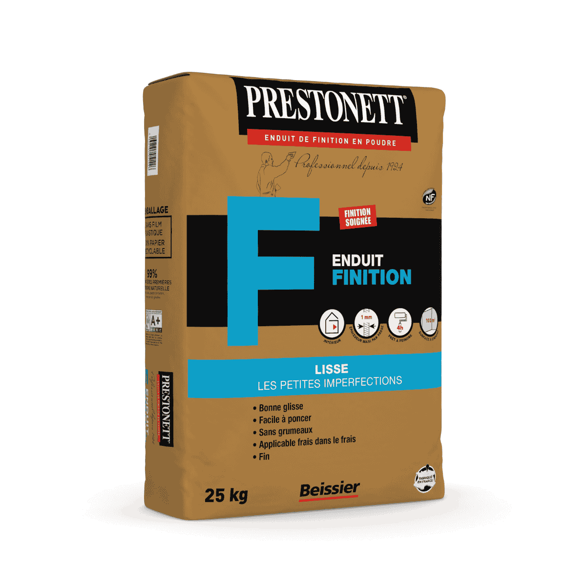 Prestonett Finition Sac 25kg-facile à poncer, sans grumeaux et lisse les surfaces.