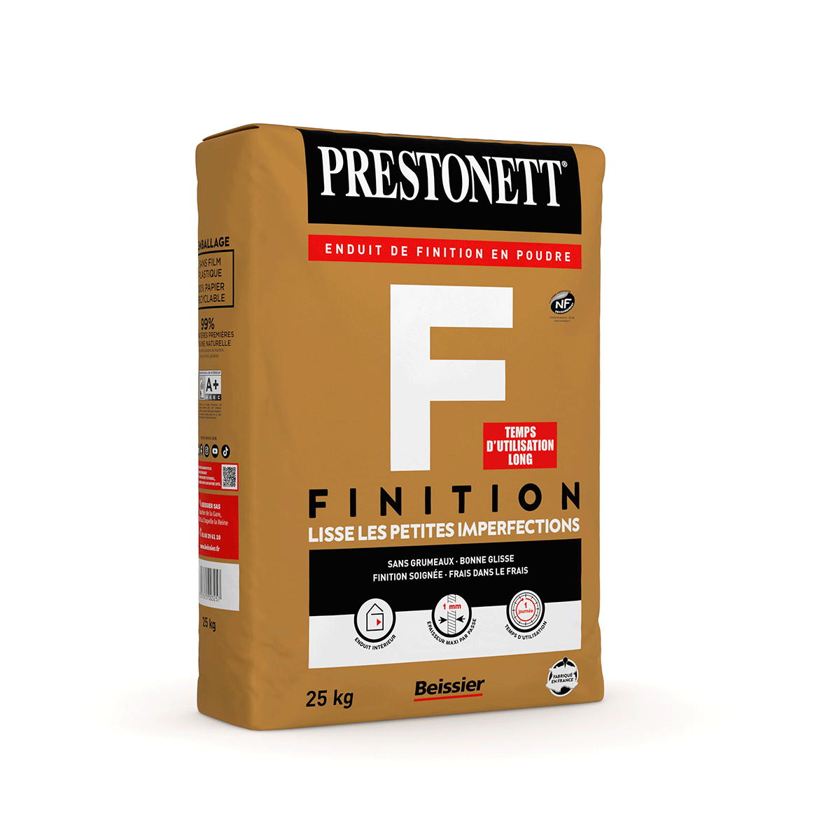 Prestonett F Sac 25kg Enduit Profesionnel Beissier