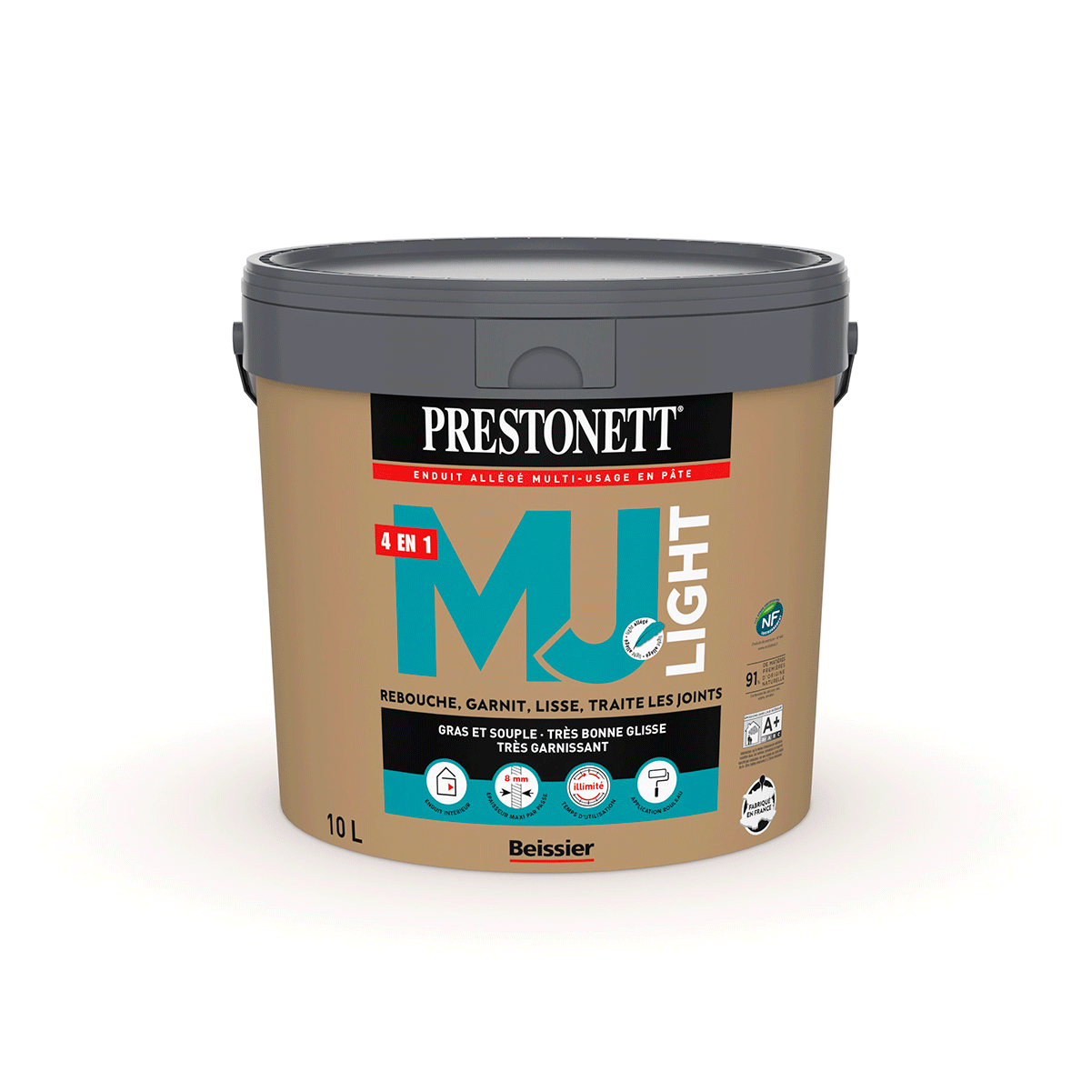 PRESTONETT MJ LIGHT SEAU 10L Enduit Beissier