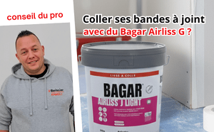 application d’un enduit pour coller des bandes à joint
