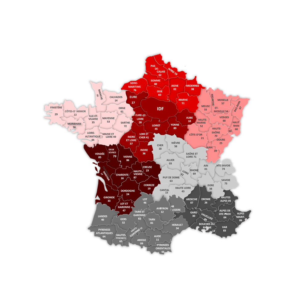 Carte France Commerciaux Beissier